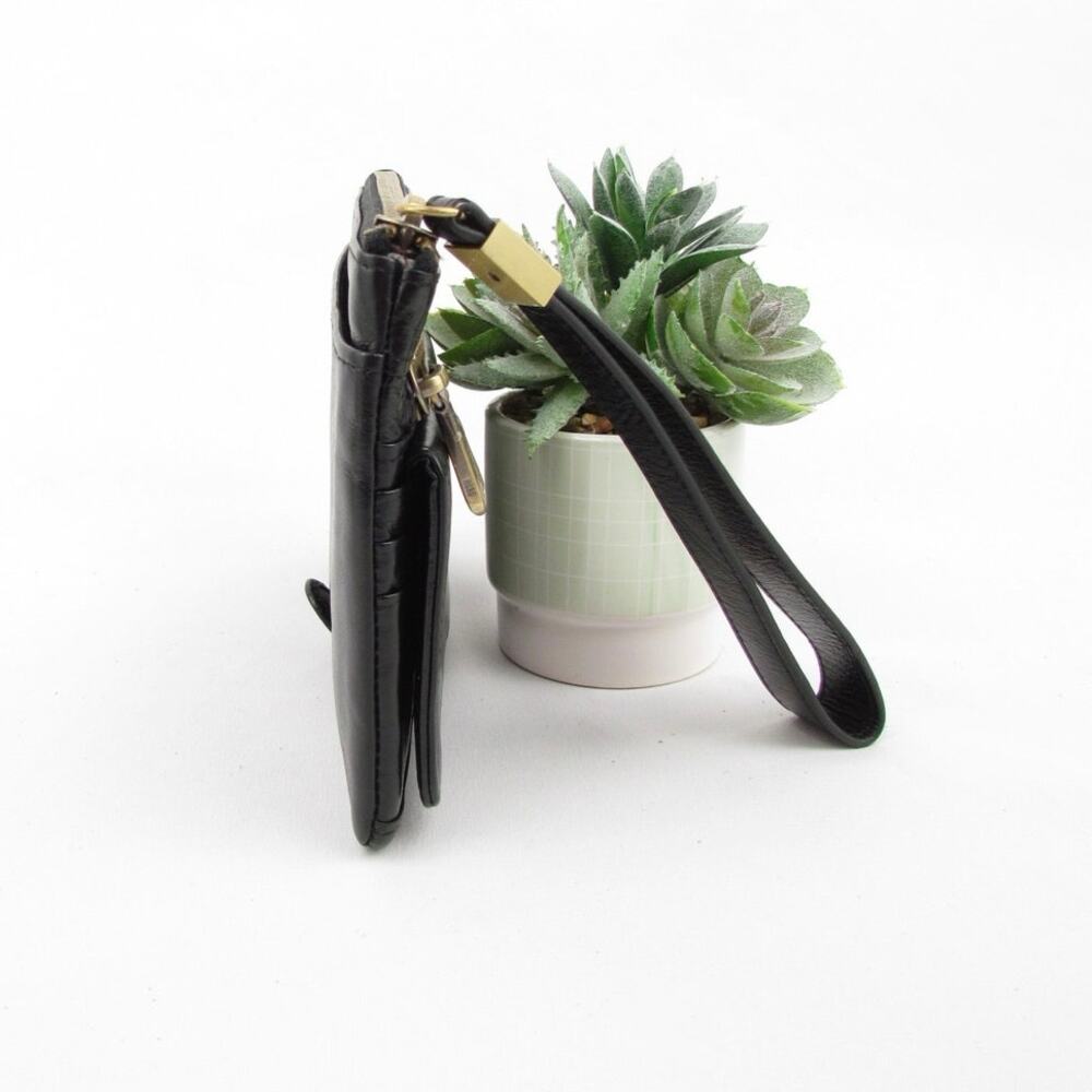 Hobo Black Leather Wristlet - Picture 3 of 7